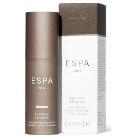 shows the ESPA age rebel moisturiser for men