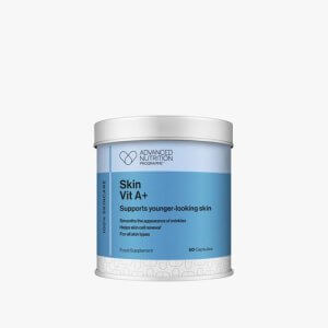 shows a container of vitamin A supplements