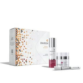 Shows the Avance Elixir & the Revival masque and brush that's in the radiance revival kit