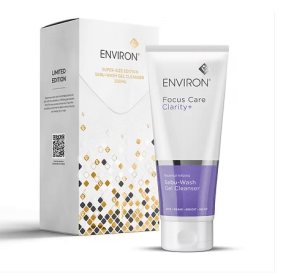 shows the supersize tube of sebu-wash gel cleanser
